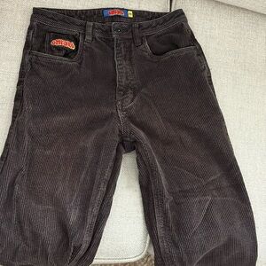 Brown corduroy Empyre kids pants waist 28”; length 30”